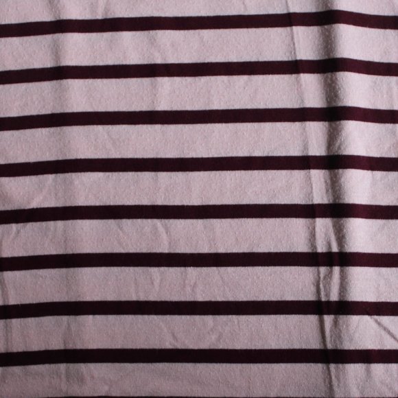Soft Pink and Burgundy Striped T-Shirt - Picture 3 of 5